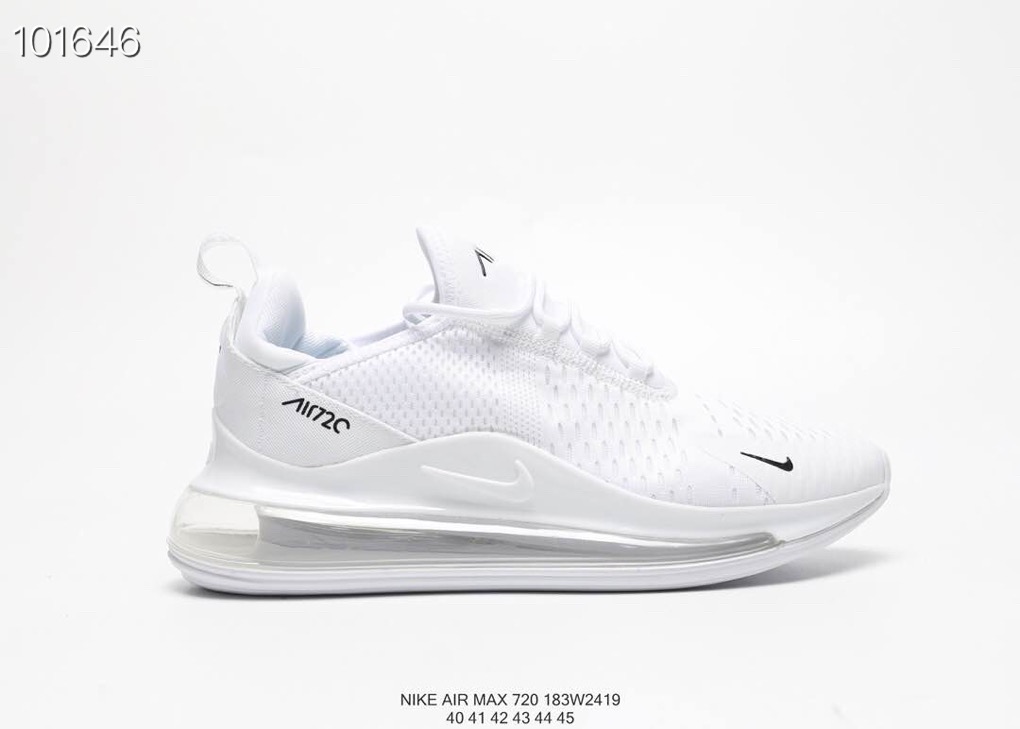 Nike Air Max 270 V2 All White Shoes - Click Image to Close